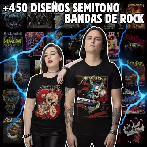Mega Pack +450 Diseños Bandas de Rock - comprar online