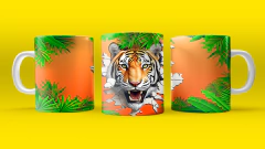 Plantillas Tazas 3D Animales Naturaleza V4 - tienda online