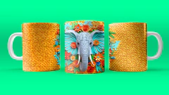 Plantillas Tazas 3D Animales Naturaleza V5 en internet