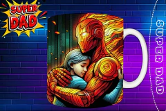 Plantillas Para Tazas Día Del Padre "Super Dad" - comprar online