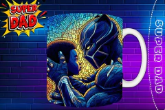 Plantillas Para Tazas Día Del Padre "Super Dad" - tienda online