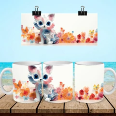 Imagen de +100 Plantillas Tazas 3D Gatos