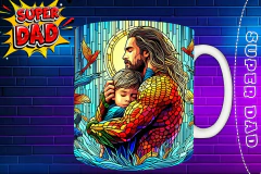 Plantillas Para Tazas Día Del Padre "Super Dad"