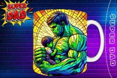 Plantillas Para Tazas Día Del Padre "Super Dad" en internet