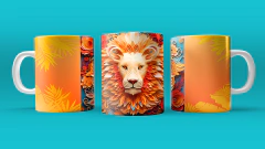 Plantillas Tazas 3D Animales Naturaleza V5 - PlantillasyVectores