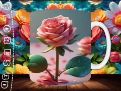 Plantillas Tazas 3D Flores - comprar online