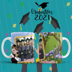 Plantillas Sublimación Tazas Graduación 21 - PlantillasyVectores