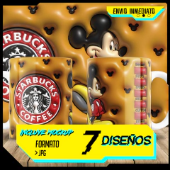 Plantillas Sublimación Tazas 3D Infladas V2