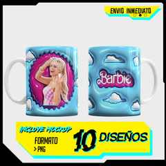 Plantillas Tazas 3D Infantiles Barbie La Película