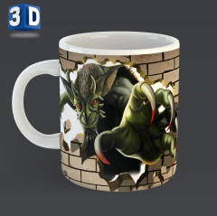 +50 Plantillas Tazas 3D Variadas Mix