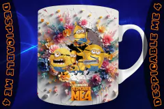 Plantillas Para Tazas Mi Villano Favorito 3D - PlantillasyVectores