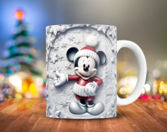 Plantillas Tazas Navidad 3D - PlantillasyVectores