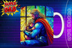 Plantillas Para Tazas Día Del Padre "Super Dad" - comprar online