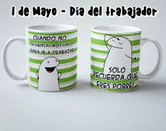 Plantillas Sublimación Tazas Flork + Día del Trabajador - PlantillasyVectores
