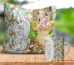 Plantillas Cojines + Tazas Infantiles P/ Pintar V5 en internet