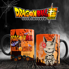 Plantillas Sublimación Tazas - Halloween Dragon Ball - PlantillasyVectores