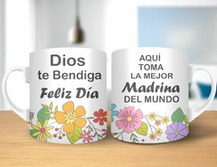 Plantillas Tazas Cristianas "Dios te bendiga"