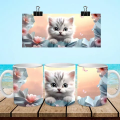 +100 Plantillas Tazas 3D Gatos - comprar online