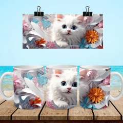 +100 Plantillas Tazas 3D Gatos en internet