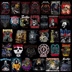 Mega Pack +450 Diseños Bandas de Rock - PlantillasyVectores