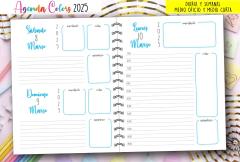 Imagen de Kit Imprimible Agenda Colors 2025 - 2026