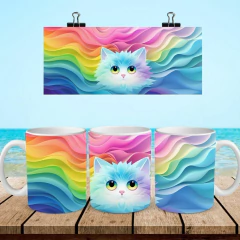 Imagen de +100 Plantillas Tazas 3D Gatos
