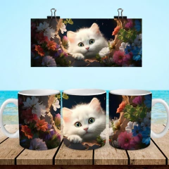 +100 Plantillas Tazas 3D Gatos en internet