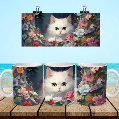 +100 Plantillas Tazas 3D Gatos - PlantillasyVectores