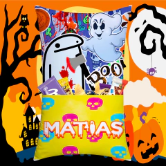 Imagen de Plantillas Sublimación Cojín Bolsillo Halloween V2