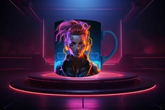 Plantillas Sublimación Tazas - Cyberpunk - comprar online