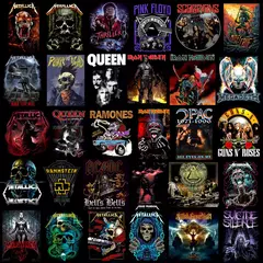 Mega Pack +450 Diseños Bandas de Rock en internet