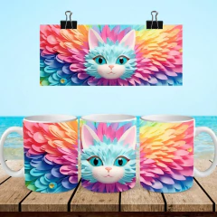 +100 Plantillas Tazas 3D Gatos
