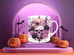 Plantillas Sublimación Tazas - Halloween Pink - PlantillasyVectores