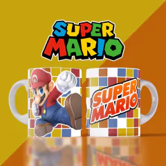Plantillas Sublimación Tazas - Super Mario Bros