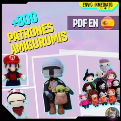 Pack Diseños +800 Patrones Amigurumis Español | Formato Pdf