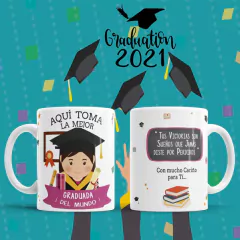 Plantillas Sublimación Tazas Graduación 21 en internet