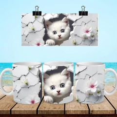 +100 Plantillas Tazas 3D Gatos - tienda online