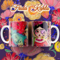 Plantillas Para Tazas Frida Kahlo - PlantillasyVectores