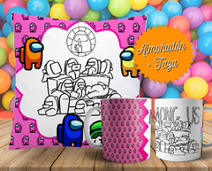 Plantillas Cojines + Tazas Infantiles P/ Pintar V2 - comprar online