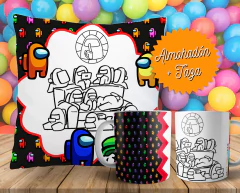 Plantillas Cojines + Tazas Infantiles P/ Pintar V2 en internet