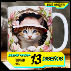 Plantillas Tazas 3D Animalitos V1