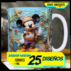 Plantillas Tazas 3D Naturaleza V3