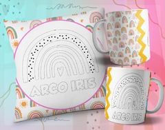 Plantillas Cojines + Tazas Infantiles P/ Pintar V3 - comprar online