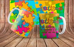 Plantillas Tazas Autismo Vol.1 - PlantillasyVectores