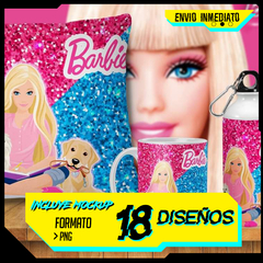 Plantillas Tazas Infantiles Barbie Tazas + Cojín