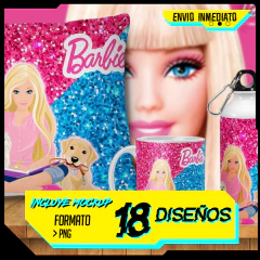 Plantillas Tazas Infantiles Barbie Tazas + Cojín