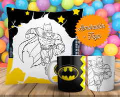 Imagen de Plantillas Cojines + Tazas Infantiles P/ Pintar V2