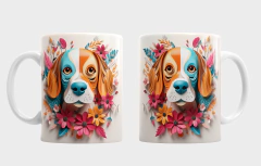 Imagen de Plantillas Tazas 3D Perros de Raza