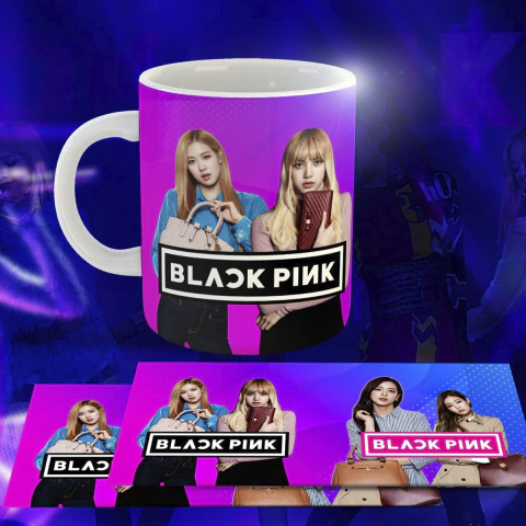 Plantillas Para Tazas K-pop Black Pink - comprar online