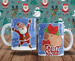 Plantillas Tazas Capibara Navidad - comprar online